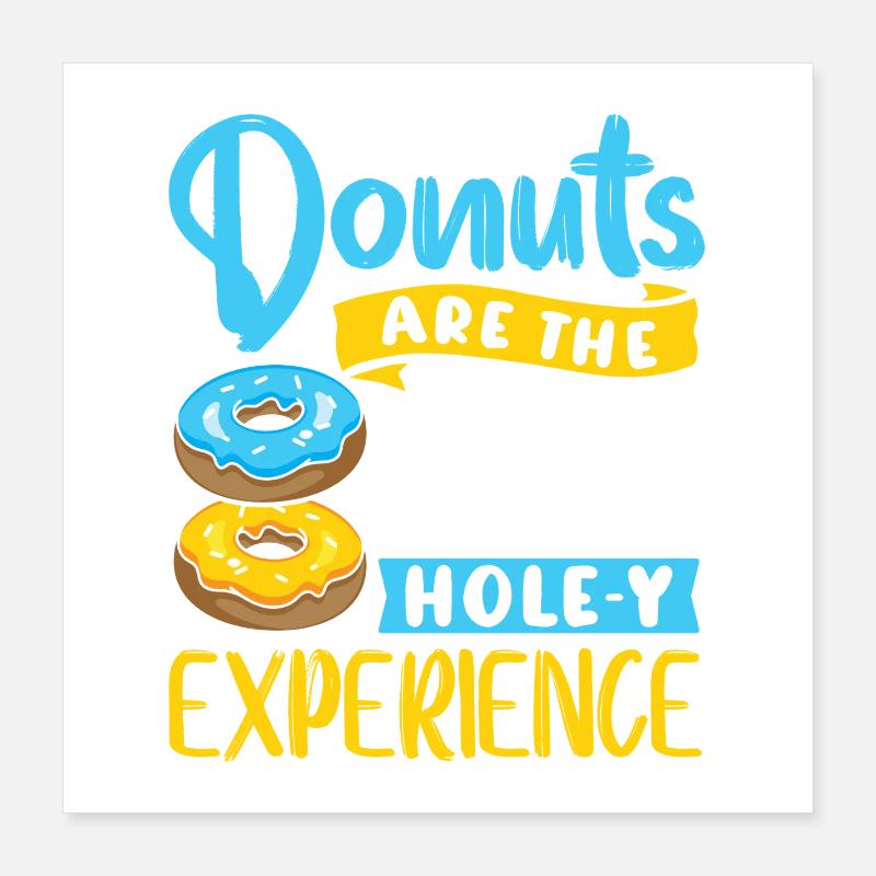 Restauration rapide en donuts Poster 40 x 40 cm