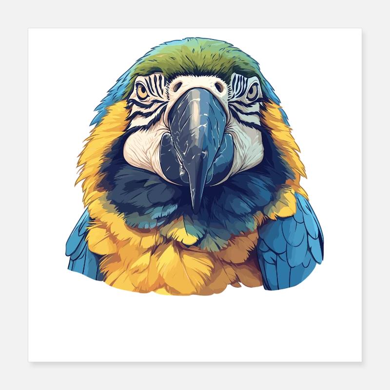 Macaw's Era Poster 16" x 16" (40x40 cm)
