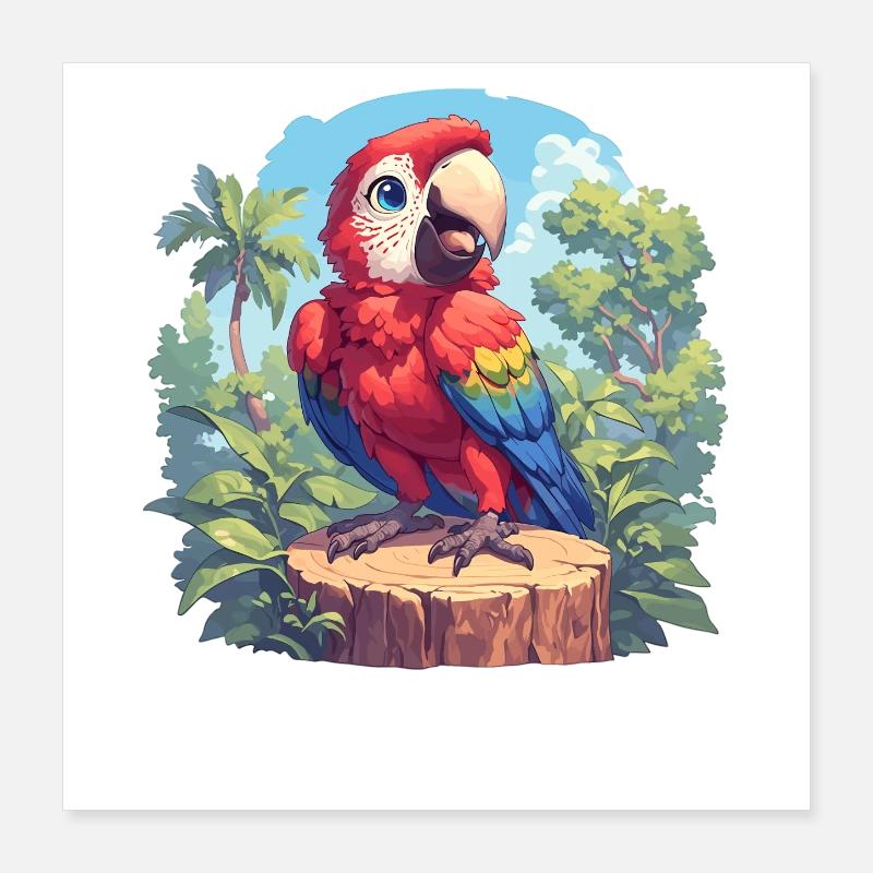 Aras Ara Poster 40x40 cm