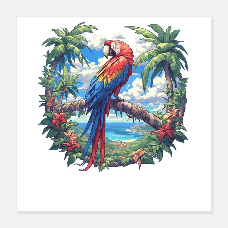 L’ère de l’ara Poster 40 x 40 cm