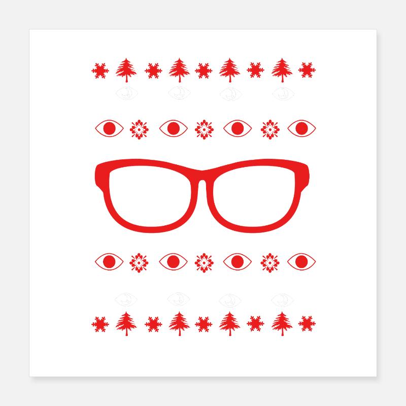 Opticien-ophtalmologiste Poster 40 x 40 cm