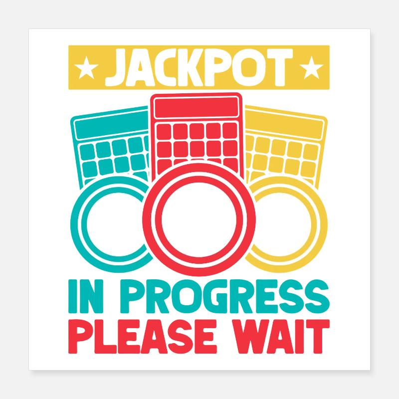 Bingo Game Jackpot In Progress Please Wait Bingo Poster 40x40 cm