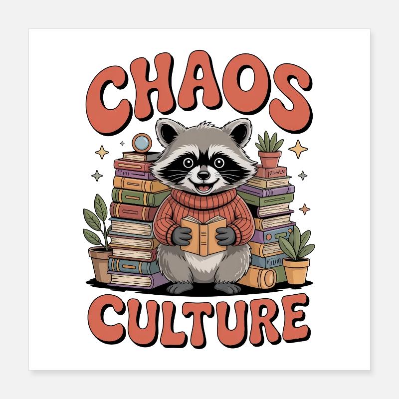 Passionné de Cluttercore Poster 40 x 40 cm