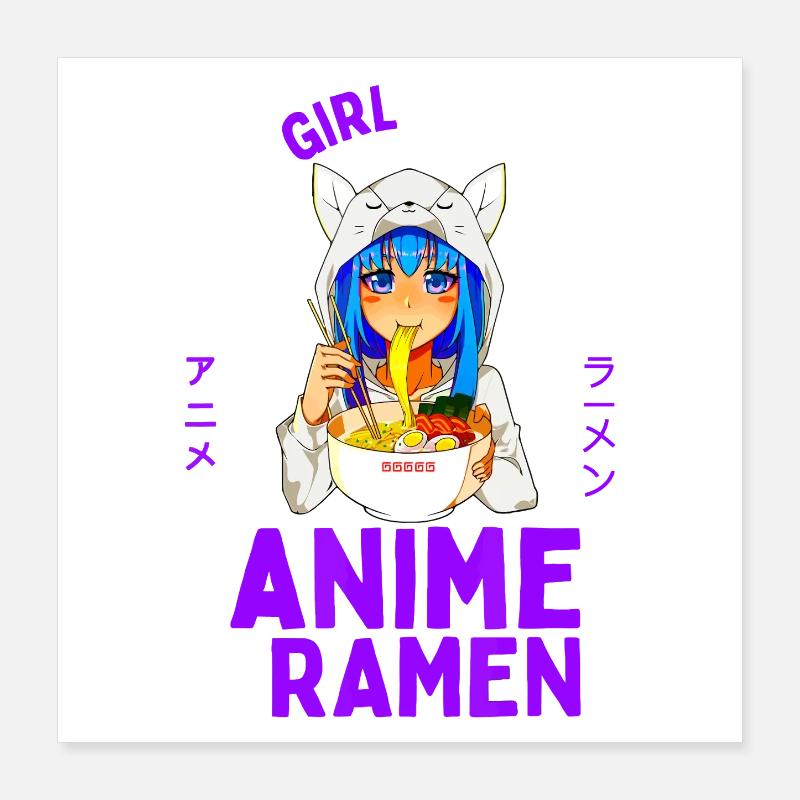 Nur ein Mädchen, das Anime liebt Poster 40x40 cm