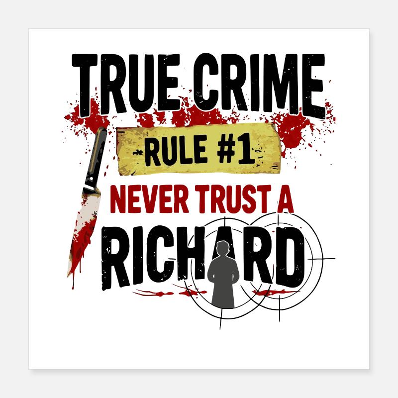 True Crime Richard Poster 40x40 cm
