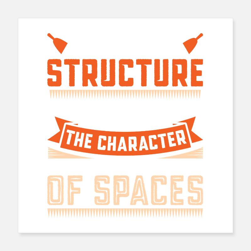 Constructeur de plaques de plâtre Installateur de plaques de plâtre Poster 40 x 40 cm