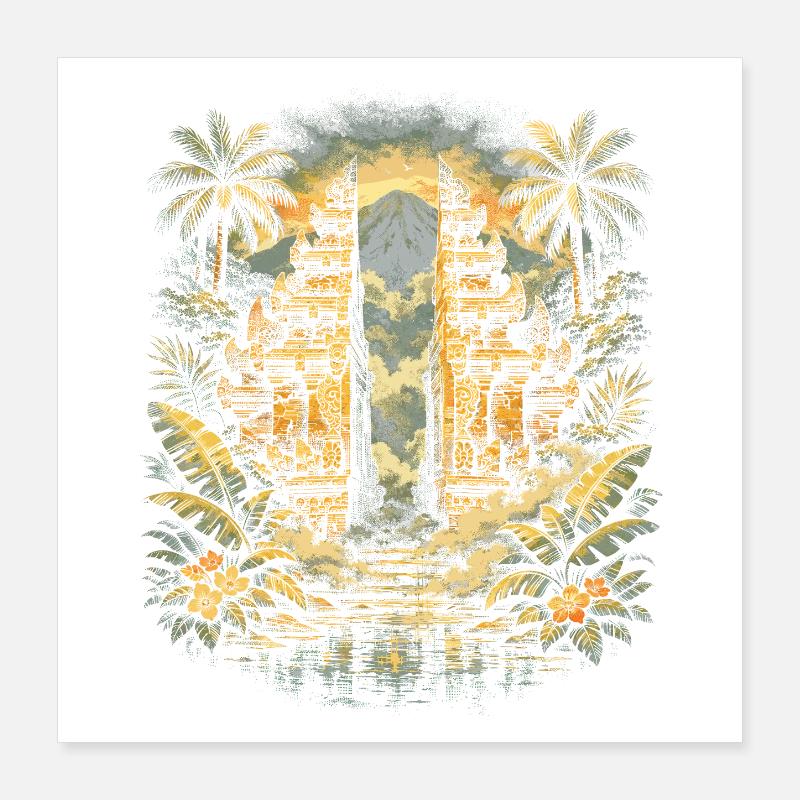 Bali Tour Poster 16" x 16" (40x40 cm)