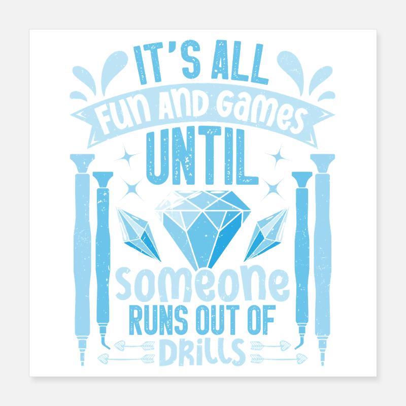 Outils de collecte de perceuses pour peinture diamantée Diamond Poster 40 x 40 cm