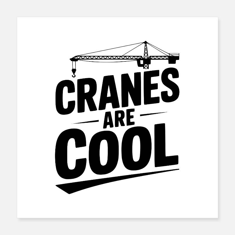 Kraniche sind cool Poster 40x40 cm