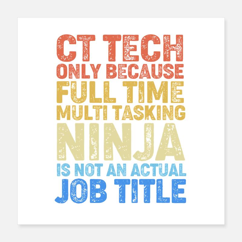 MRI Radiologist X-ray Rad Tech Radiology Poster 16" x 16" (40x40 cm)