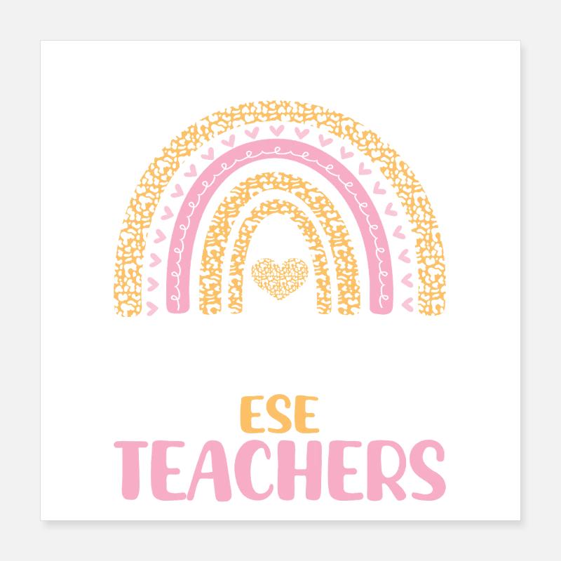 Geschenke für ESE-Lehrer Poster 40x40 cm