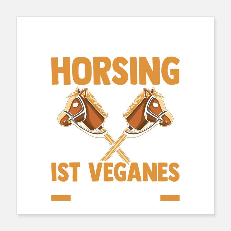 Steckenpferd Cheval de Hobby Cavalier Poster 40 x 40 cm