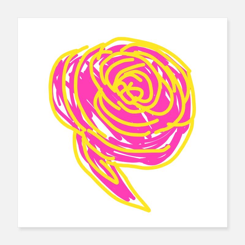 Ranunculus Poster 16" x 16" (40x40 cm)
