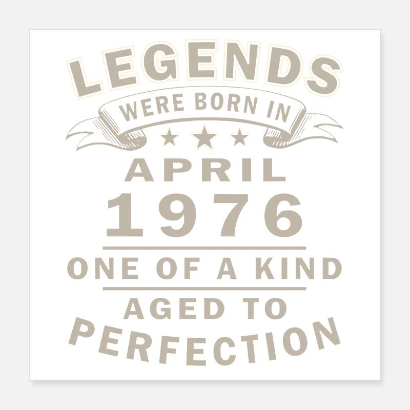 Birthday present April 1976 Poster 16" x 16" (40x40 cm)