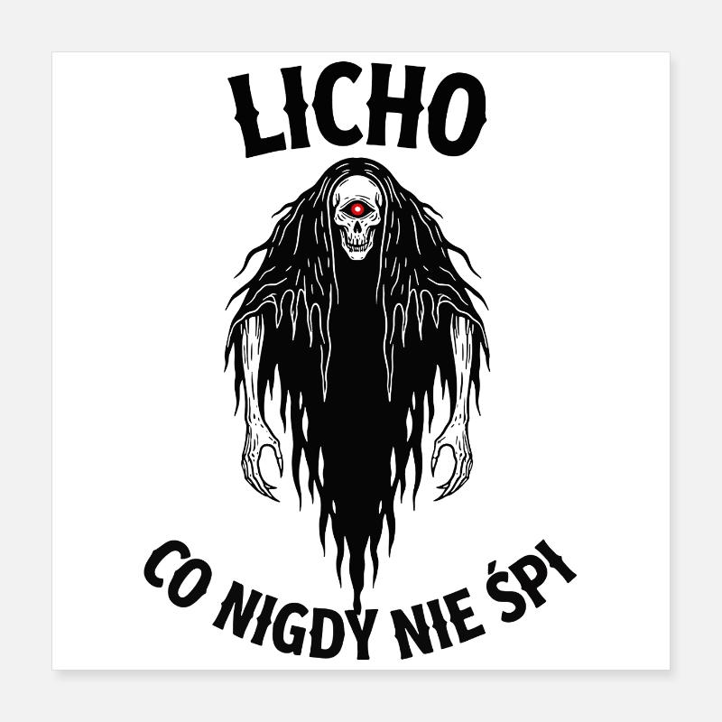 Licho Polish Folklore Never Sleeps Poster 16" x 16" (40x40 cm)