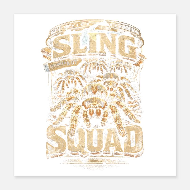 Vogelspinne Sling Squad Poster 40x40 cm