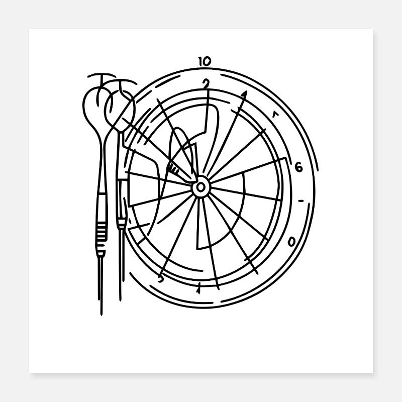 darts Poster 16" x 16" (40x40 cm)