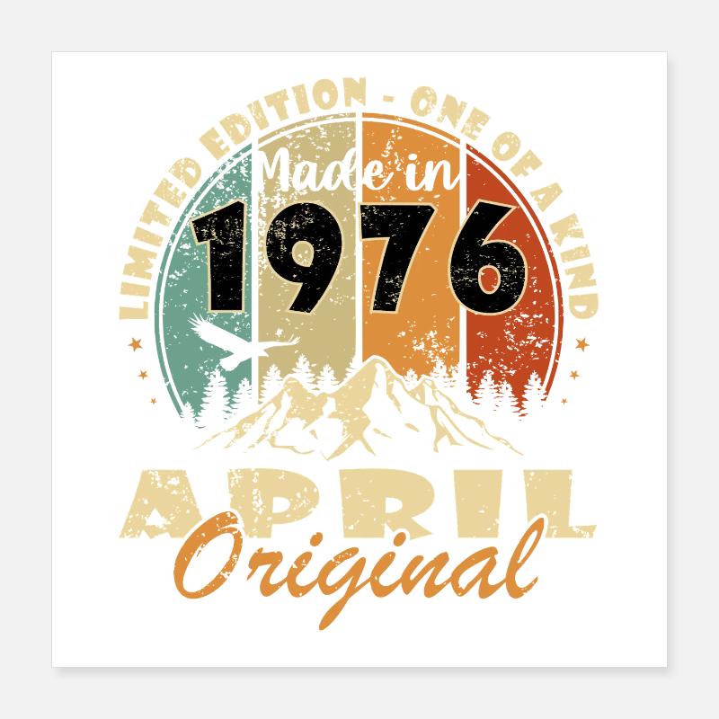 Année du jubilé avril 1976 Poster 40 x 40 cm