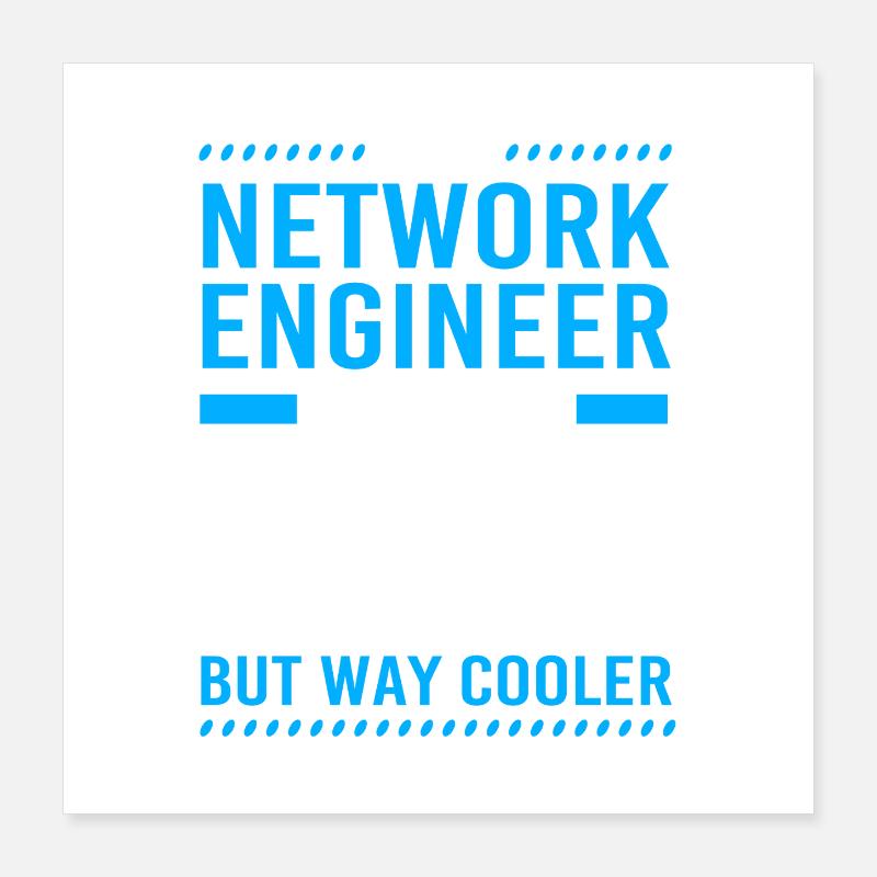 Netzwerk Informatiker Programmierer Admin Poster 40x40 cm