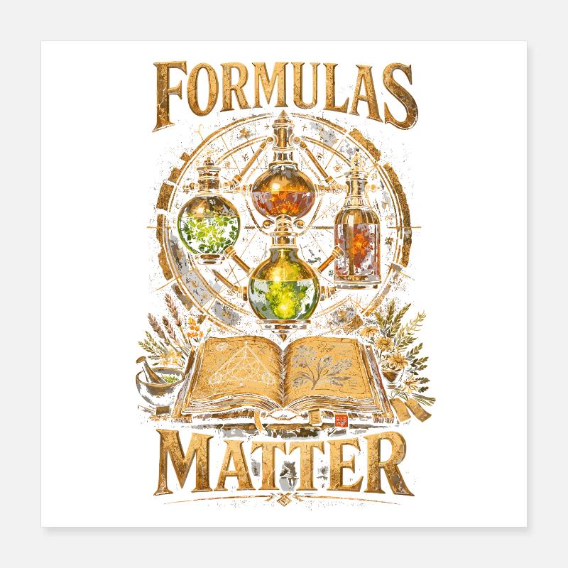 Pharmacist Pharmacist Formulas Matter Poster 16" x 16" (40x40 cm)