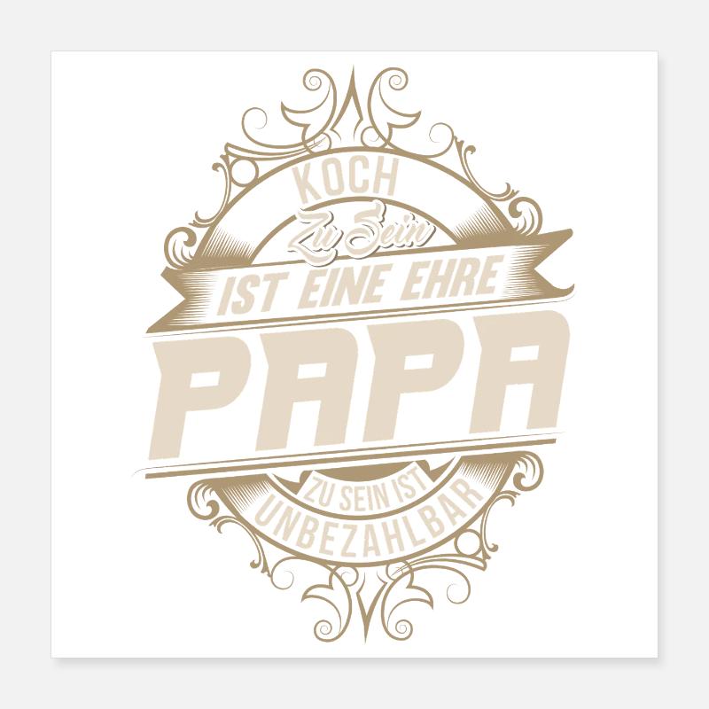 Koch Papa Poster 40x40 cm