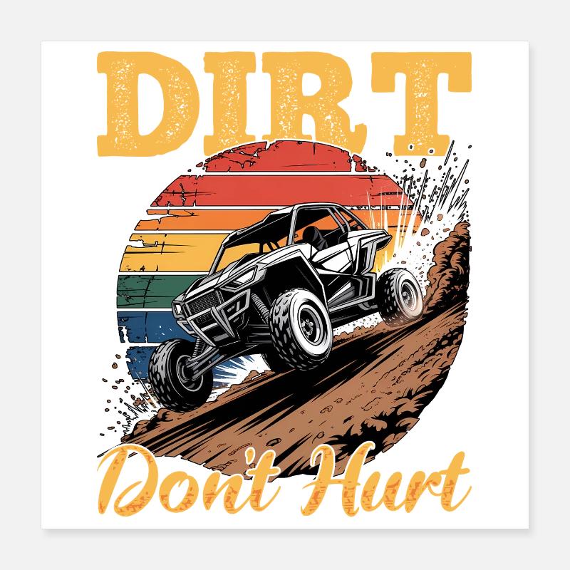 UTV Off Road 4 Wheeler Side by side Poster 16" x 16" (40x40 cm)