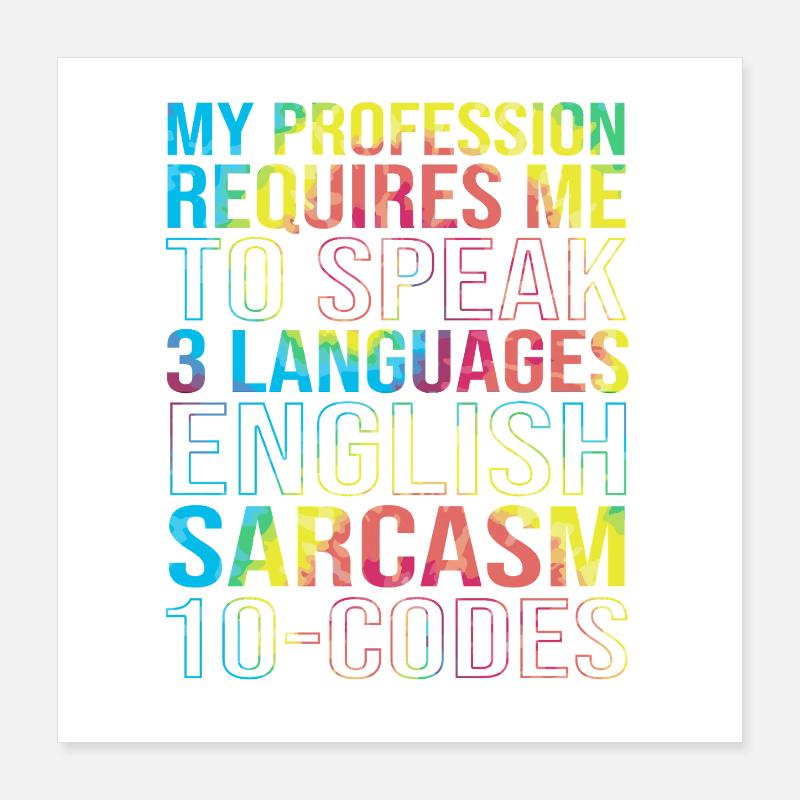 Codeur médical Poster 40 x 40 cm