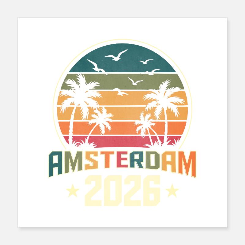 Amsterdam 2026 Poster 40x40 cm