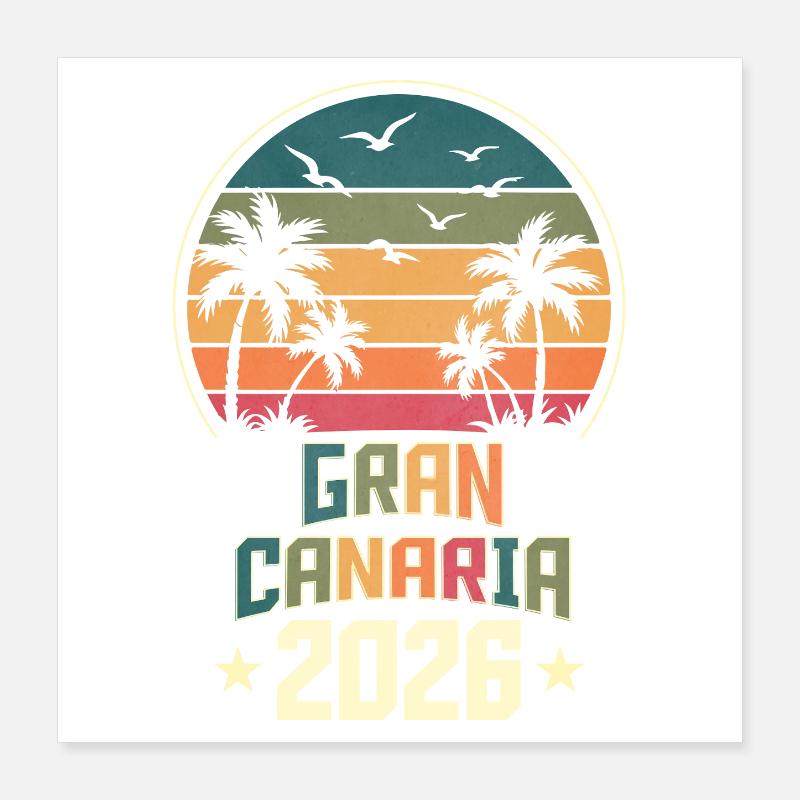 Grande Canarie 2026 Poster 40 x 40 cm