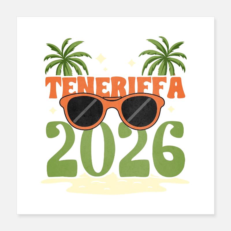 Teneriffa 2026 Poster 40x40 cm