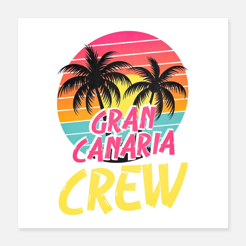 Gran Canaria Crew Poster 40x40 cm