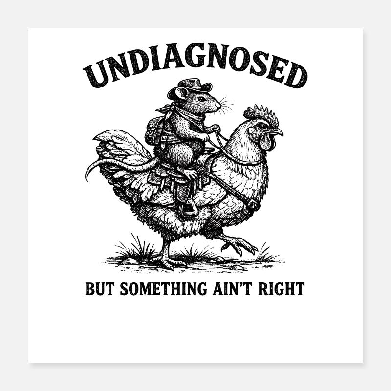Not diagnosed, but something is wrong Poster 16" x 16" (40x40 cm)