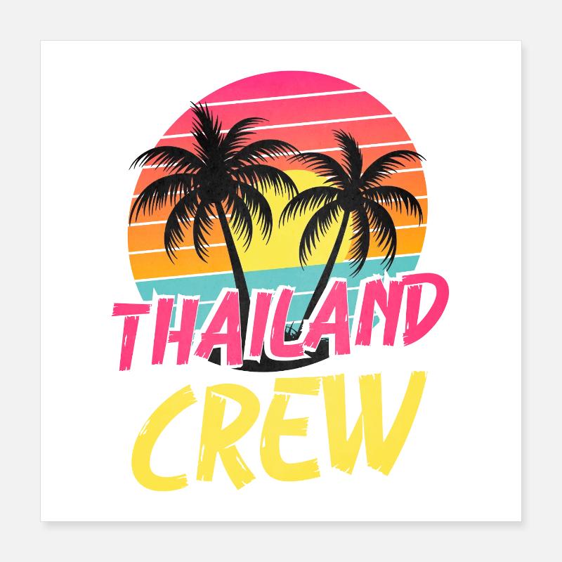 Équipage thaïlandais Poster 40 x 40 cm
