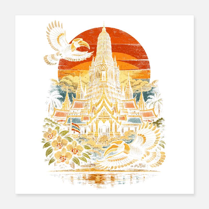 Fierté Thaïlandaise Poster 40 x 40 cm