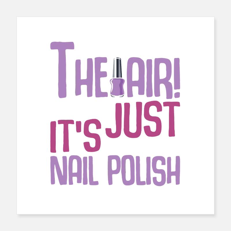 Nageldesigner Nageldesignerin Kosmetik Nagelstudio Poster 40x40 cm
