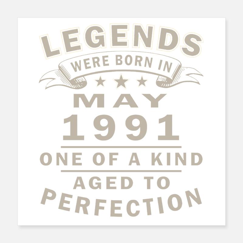 MAI 1991 Poster 40x40 cm