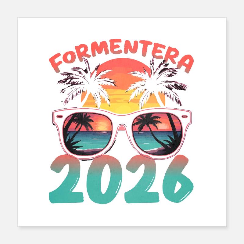 Formentera 2026 Poster 40 x 40 cm