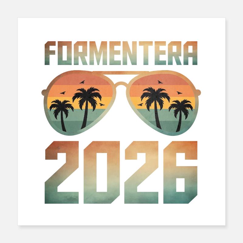 Formentera 2026 Poster 16" x 16" (40x40 cm)