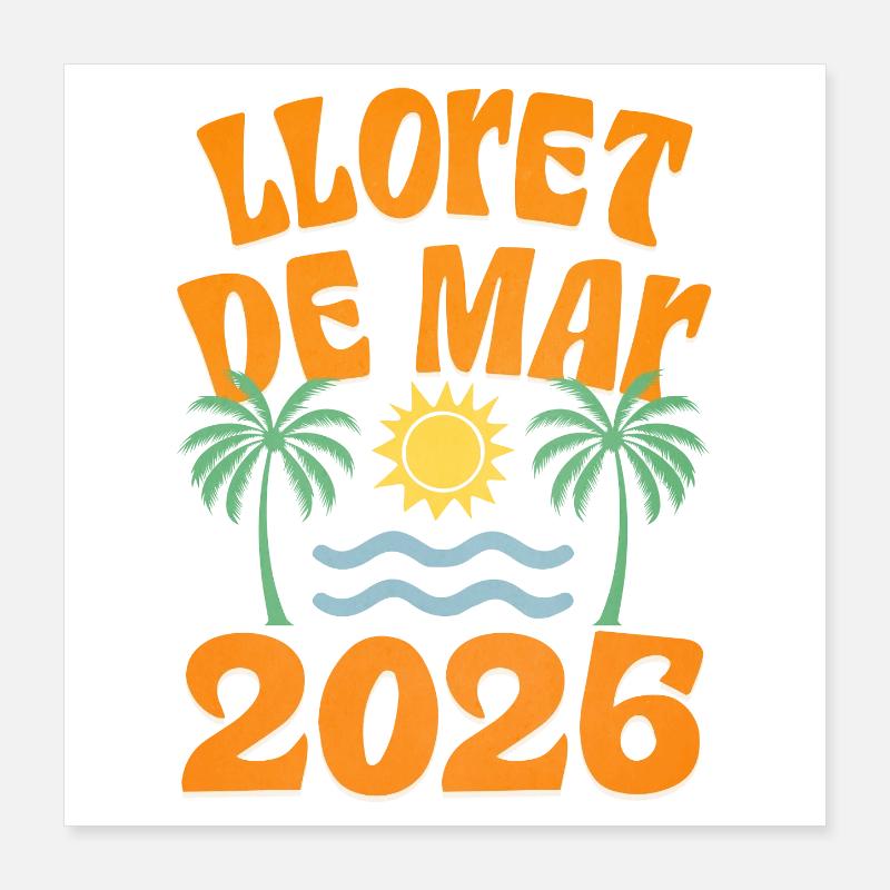 Lloret De Mar 2026 Poster 40x40 cm