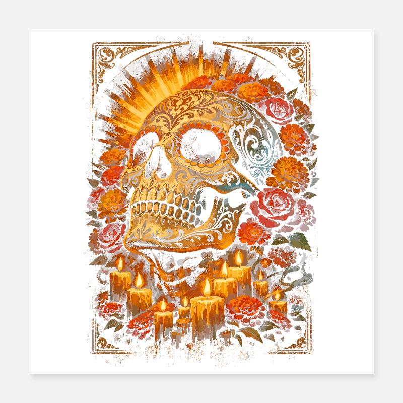 Día de los Muertos Poster 40 x 40 cm