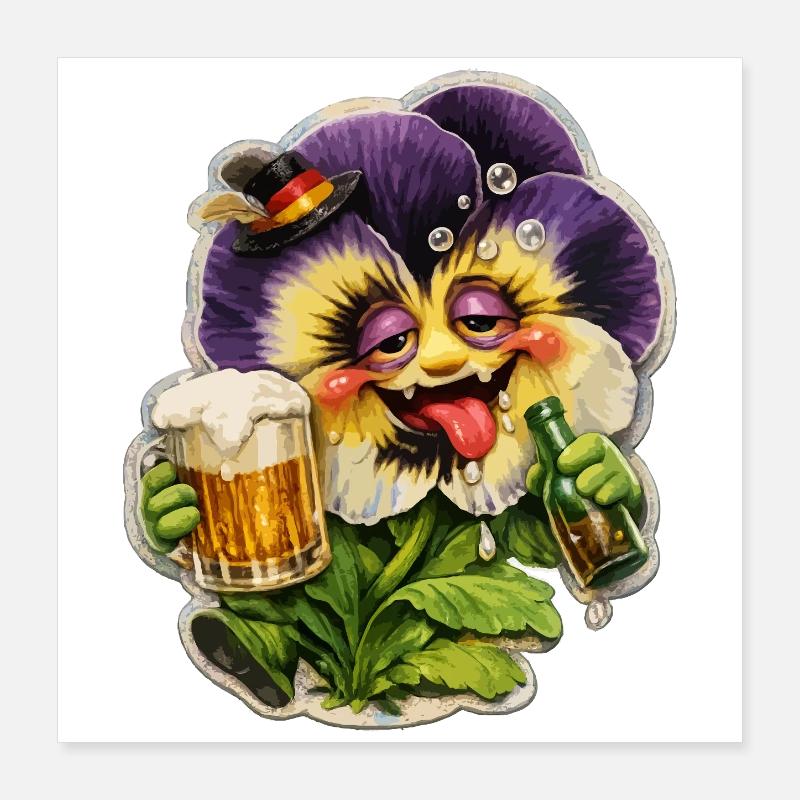 Violette ivre Poster 40 x 40 cm