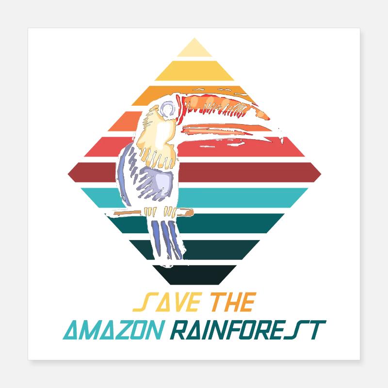 Sava – Save the rainforest Poster 16" x 16" (40x40 cm)