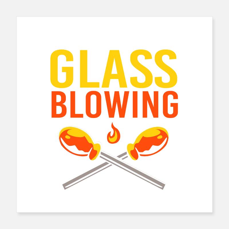 souffleur de verre Poster 40 x 40 cm
