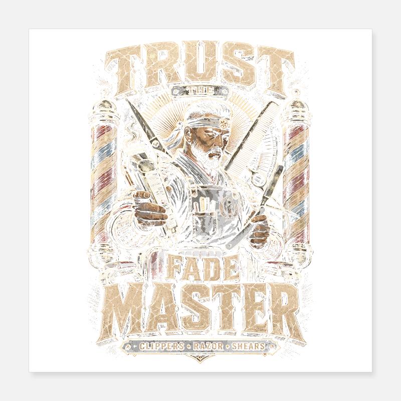 Barber Barbier Trust Le Maître du Fade Poster 40 x 40 cm