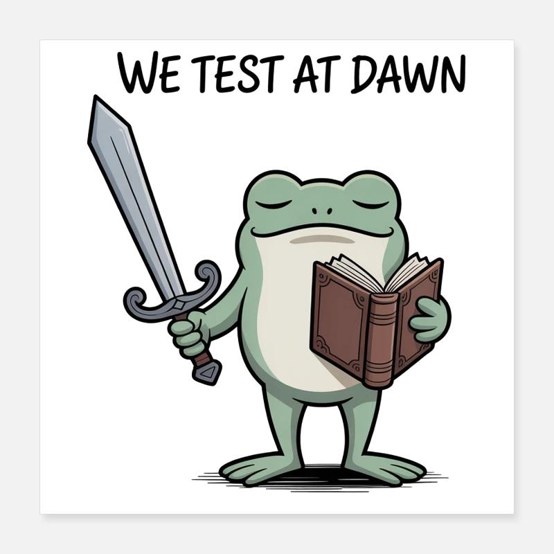 Dawn Test Frog Knight Poster 16" x 16" (40x40 cm)