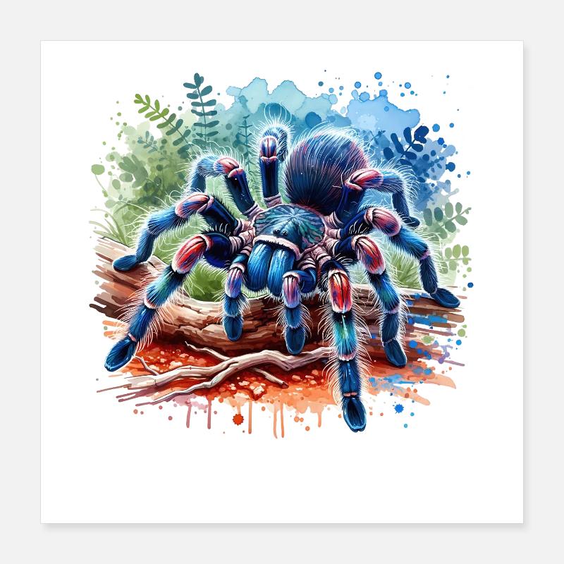 Gooty Saphir Tarantel Geschenk Poster 40x40 cm