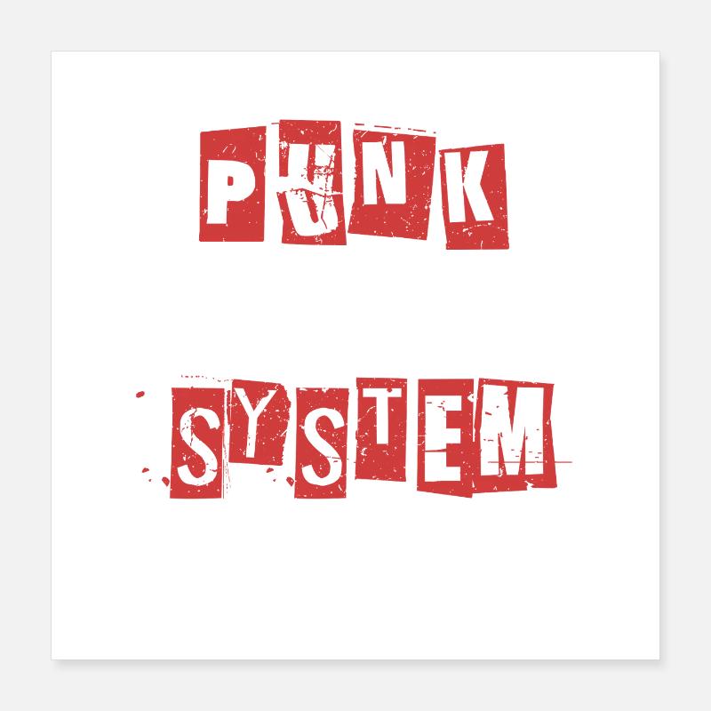 Punk Pour Un Jour Poster 40 x 40 cm