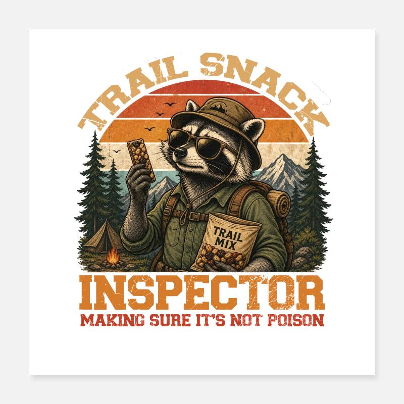 Trail Snack Inspector Poster 16" x 16" (40x40 cm)
