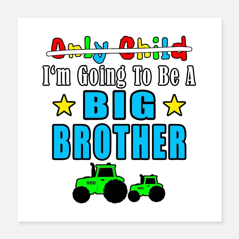 Big Brother-Ankündigung mit Trucks Poster 40x40 cm