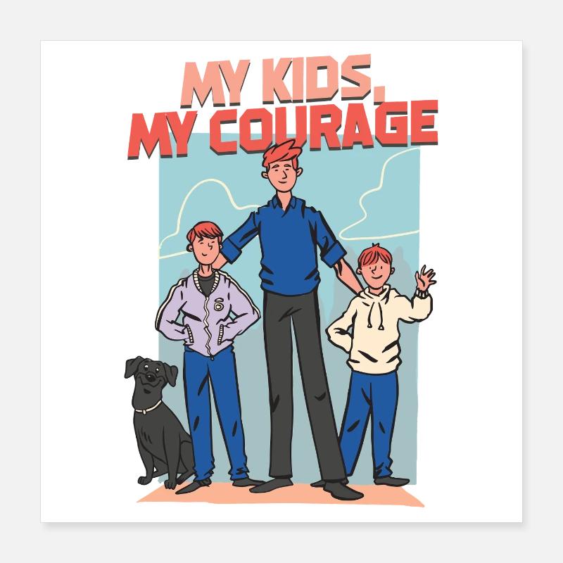 Single Dad Single Dad Poster 16" x 16" (40x40 cm)